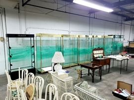8 Lighted display cases!