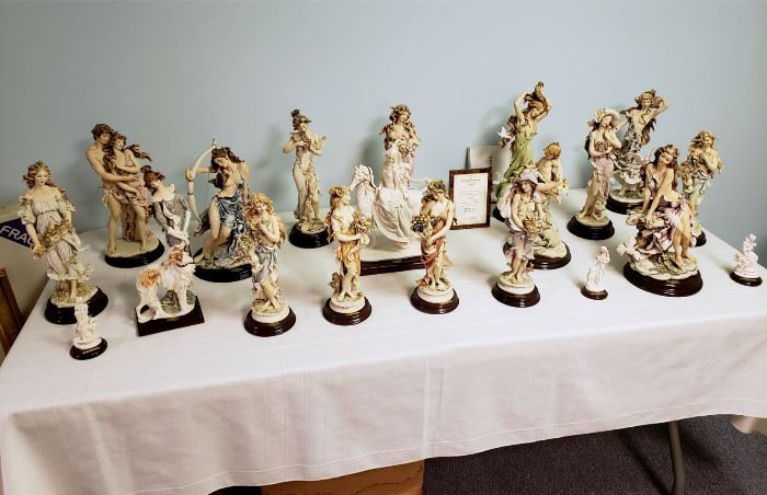 Massive collection of Giuseppe Armani figurines - many are limited edition (see the bottom half of the photo gallery for indiviual photos of the figurines)