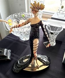 Franklin Mint - House of Erté "Pearls and Rubies" limited edition porcelain figurine