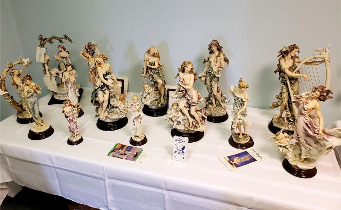Massive collection of Giuseppe Armani figurines - many are limited edition (see the bottom half of the photo gallery for indiviual photos of the figurines)
