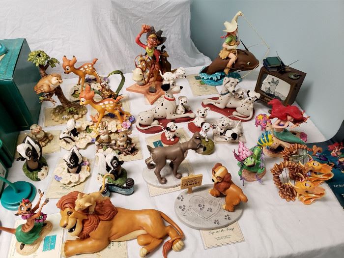 Huge collection of Walt Disney Classics Collection figurines - and many other Disney collectibles
