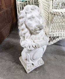 Handsome concrete lion