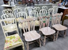 Assortment of vintage chairs