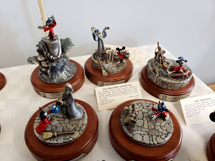 Hudson Creek "Fantasia" limited edition pewter figurines