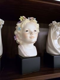 Cybis "Robin / Girl's Head with Flowers"