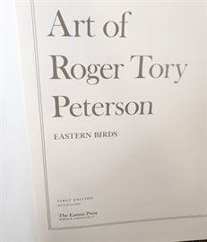 The Field Guide Art of Roger Tory Peterson - Firest Edition 2 volume leatherbound set - Eastern Birds and Western Birds - from Easton Press