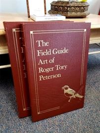 The Field Guide Art of Roger Tory Peterson - Firest Edition 2 volume leatherbound set - Eastern Birds and Western Birds - from Easton Press