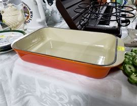 Le Creuset #30 enameled cast iron roaster / baking pan