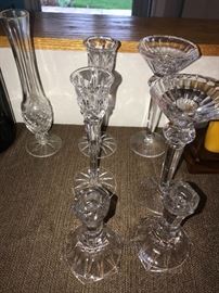 CRYSTAL CANDLESTICKS