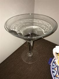 GLASS PEDESTAL CANDY DISH