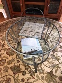 ROUND GLASS COFFEE TABLE