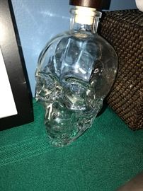 CRYSTAL SKULL VODKA BOTTLE EMPTY WITH CORK