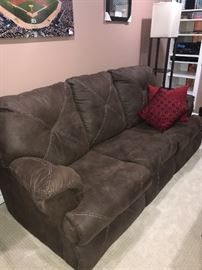 MICROFIBER SUEDE SLEEPER SOFA 
