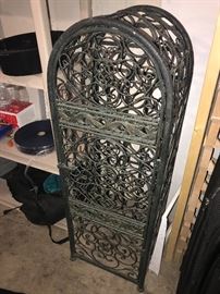 LARGE METAL WINE RACK