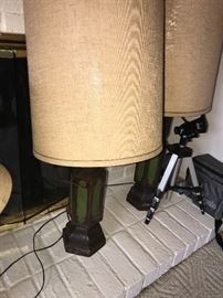 LARGE VINTAGE TABLE LAMPS