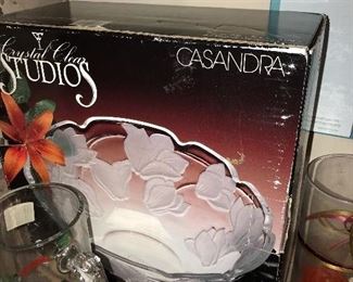CRYSTAL SERVING PLATTER