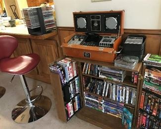 DVD's, CD's. Much more than shown.