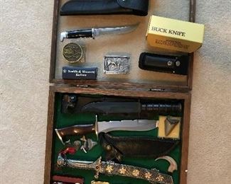 Knives, Buck, lighters, etc.
