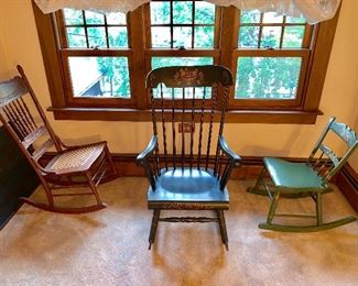 ANTIQUE ROCKING CHAIRS