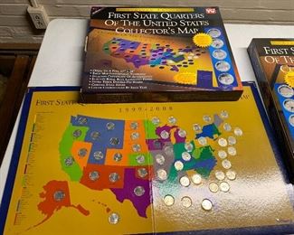 FIRST STATE QUARTERS US COLLECTOR'S MAP
