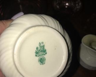 BELLEEK CREAM AND SUGAR