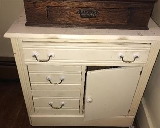 ANTIQUE WHITE CABINET