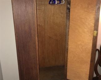 ANTIQUE MIRRORED WARDROBE / ARMOIRE 