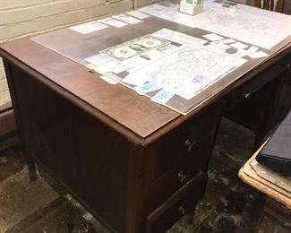 OLD WOODEN DESK