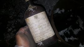 Antique bottles.  Historical Prohibition Era Bottles and Equipment found.