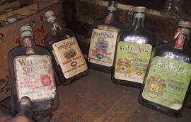 Antique bottles.  Historical Prohibition Era Bottles and Equipment found.