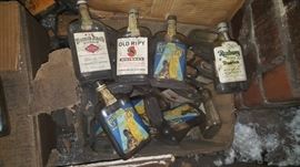 Antique bottles.  Historical Prohibition Era Bottles and Equipment found.