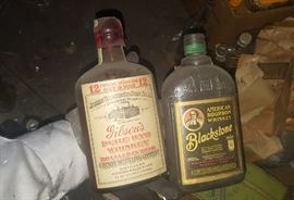 Antique bottles.  Historical Prohibition Era Bottles and Equipment found.