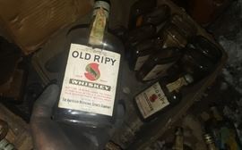 Antique bottles.  Historical Prohibition Era Bottles and Equipment found.