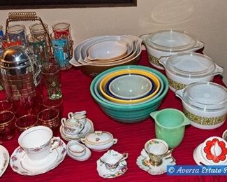 TABLES FULL of Ceramics and Glassware