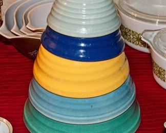 Vintage Bauer Ringware Bowls