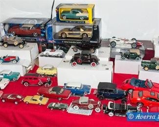 TABLES of Vintage Collector Cars