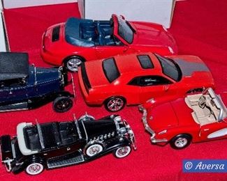 TABLES of Vintage Collector Cars