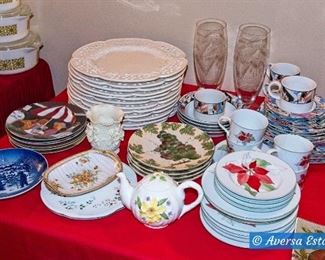 Tables of Ceramic and Glassware