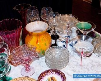 Tables of Ceramic and Glassware
