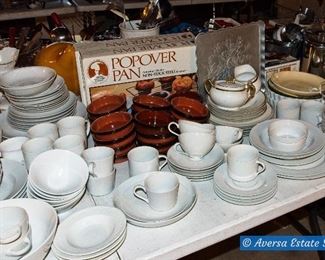 Tables of Ceramic and Glassware