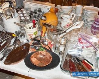 Tables of Ceramic and Glassware