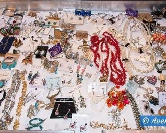 TONS of Costume Jewelry - PLUS Sterling and GOLD rings