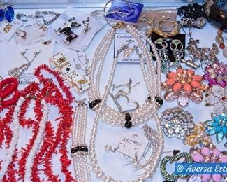 TONS of Costume Jewelry - PLUS Sterling and GOLD rings