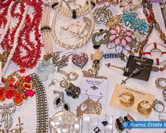 TONS of Costume Jewelry - PLUS Sterling and GOLD rings