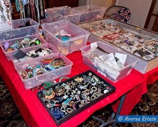 TONS of Costume Jewelry - PLUS Sterling and GOLD rings