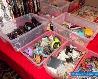 TONS of Costume Jewelry - PLUS Sterling and GOLD rings