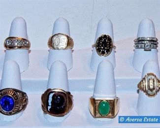 10k and 14k Gold Rings