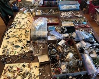 Costume jewelry galore!! More photographs to follow shortly!
