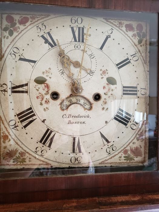 Face of C. Brodorick,  clock
