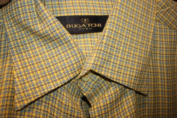 Several Bugatchi shirts